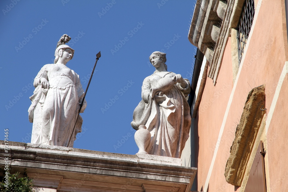 Obraz premium Santa Margerita church, Via San Francesco in Padua, Italy