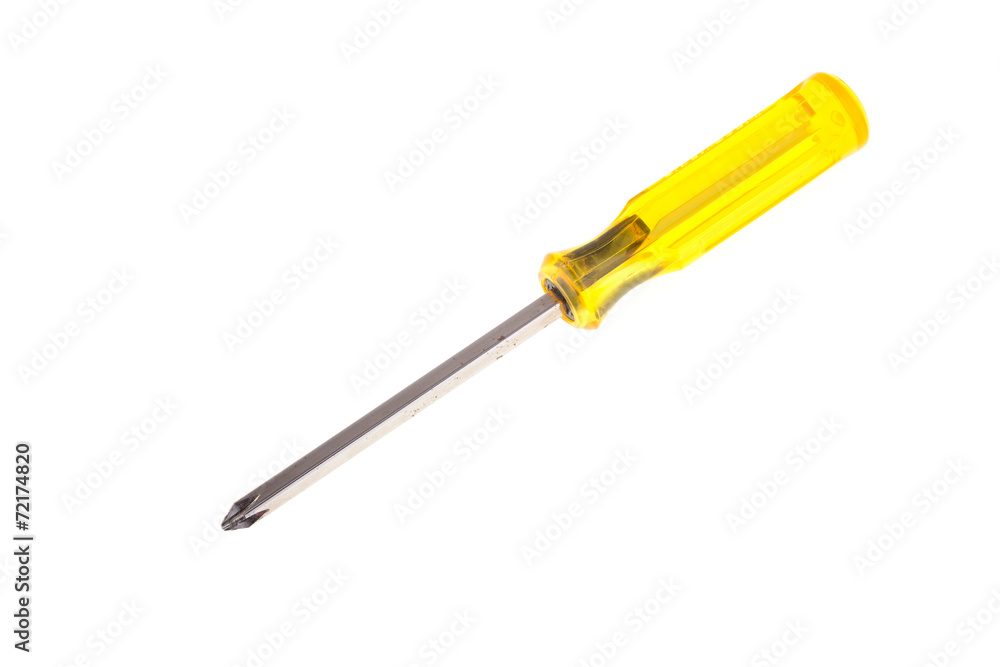 screwdriver tool isolated on white background screwdriver tool isolated on white background