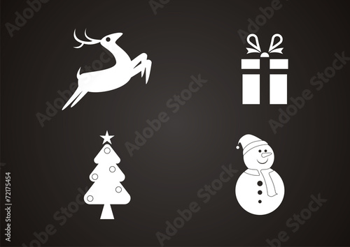 Christmas icon logo vector