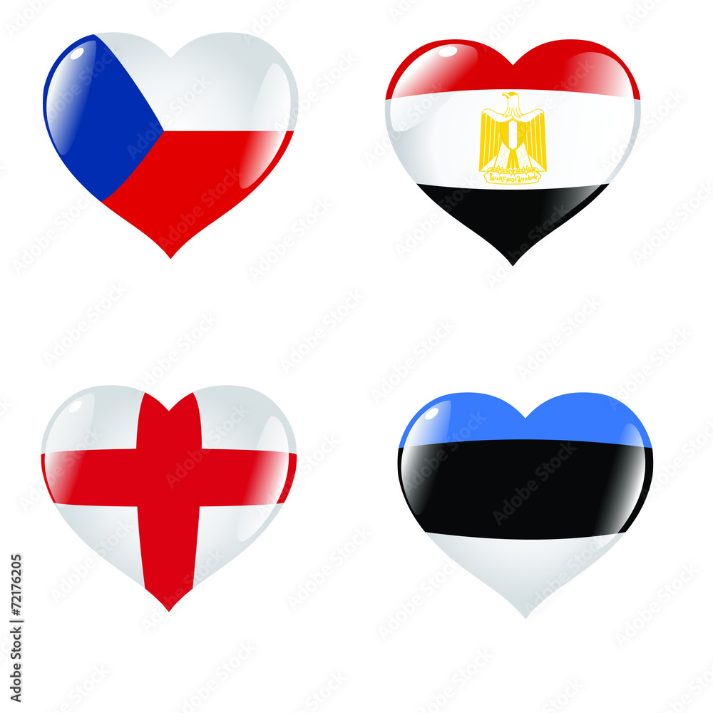 Obraz premium set of hearts