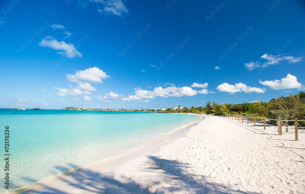 Landscape on the Caribbean tropical island Landscape on the Caribbean tropical island
