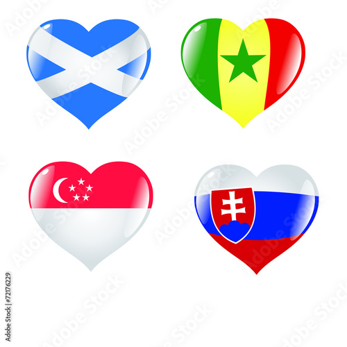 Free Download set of hearts - GFXLoad