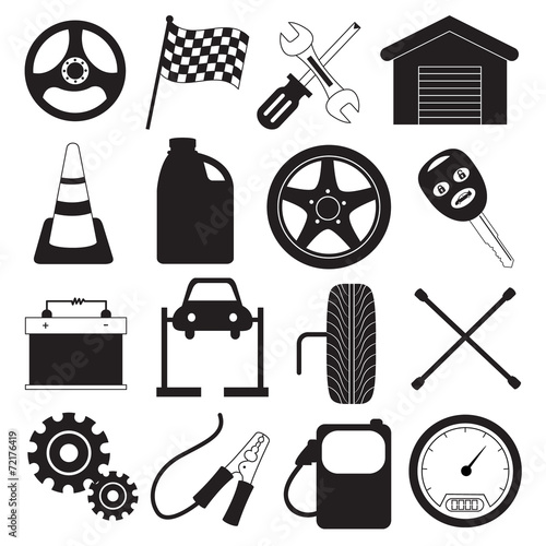 Car Service and Tool Icons