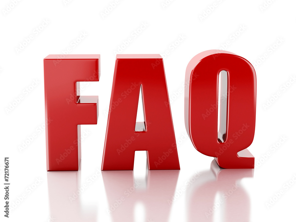 Frequently Asked Questions. FAQ concept. 3d illustration Frequently Asked Questions. FAQ concept. 3d illustration