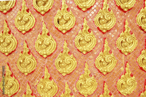 abstract golden lai-Thai style art background pattern photo