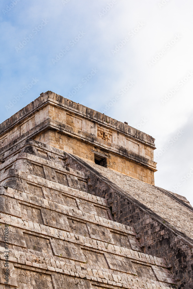Close up Chichen Itza, Mayan Pyramid, Yucatan, Mexico Close up Chichen Itza, Mayan Pyramid, Yucatan, Mexico