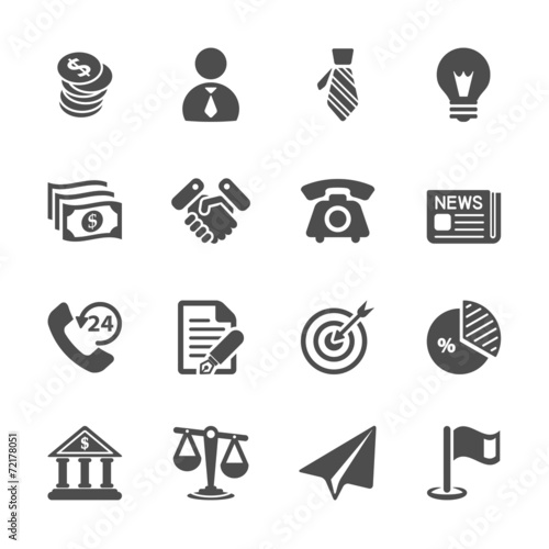 business and economic icon set, vector eps10