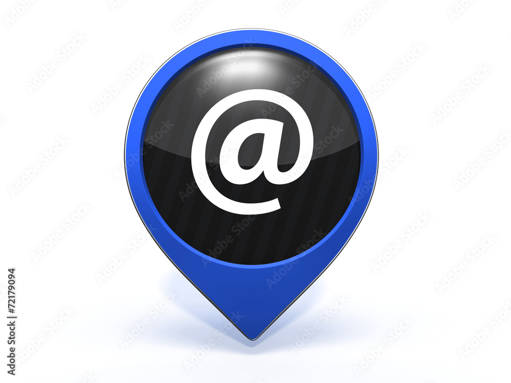 Email pointer icon on white background Email pointer icon on white background