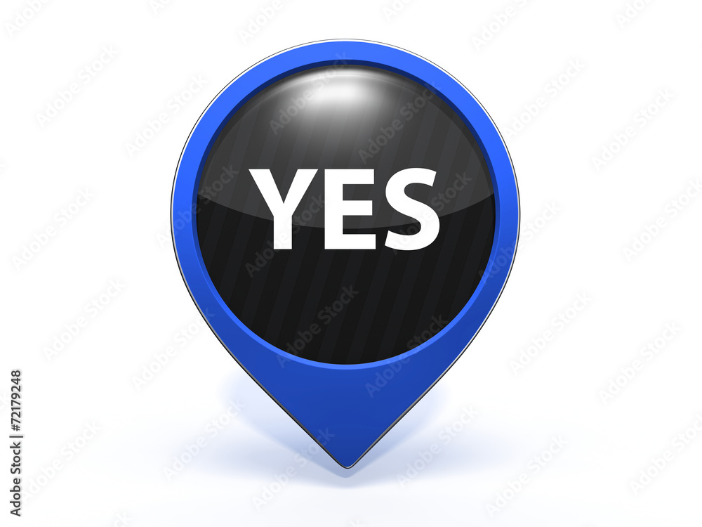 yes pointer icon on white background yes pointer icon on white background