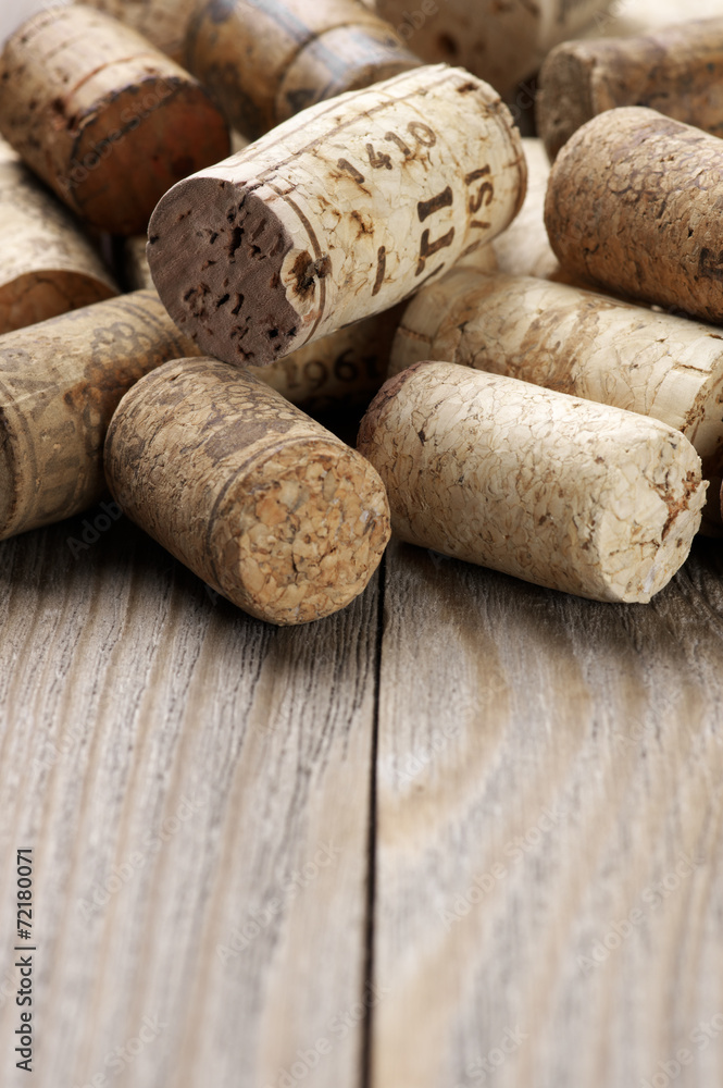 Assorted wine corks