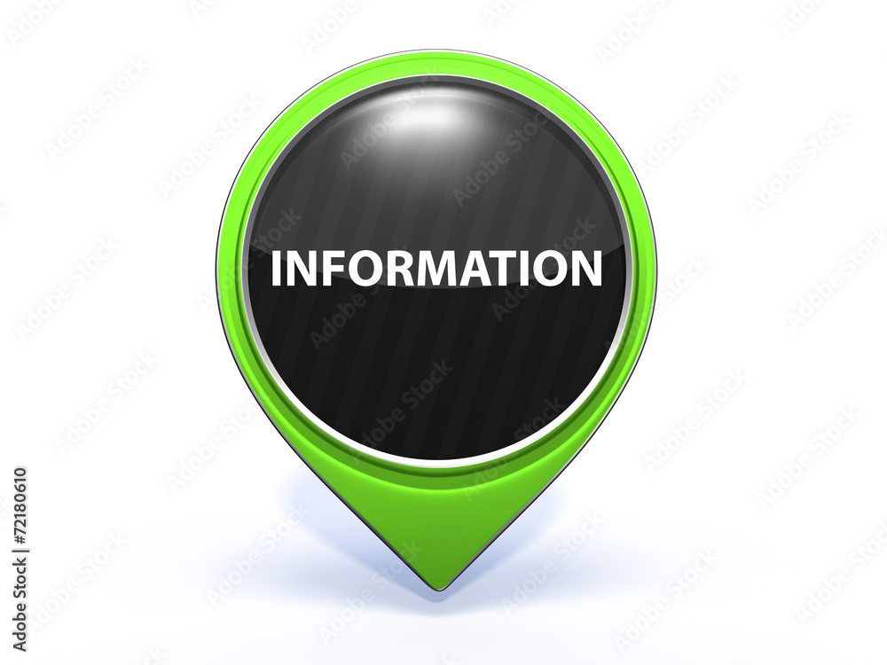 information pointer icon on white background information pointer icon on white background