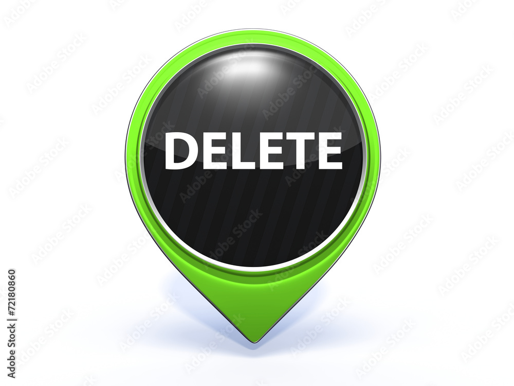 delete pointer icon on white background delete pointer icon on white background