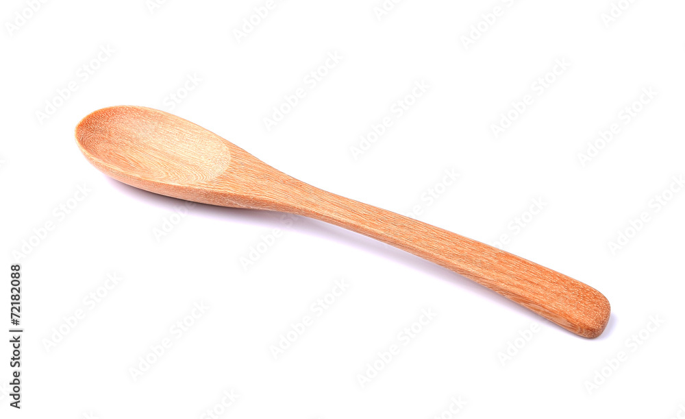 Wooden spoon isolated on white background Wooden spoon isolated on white background