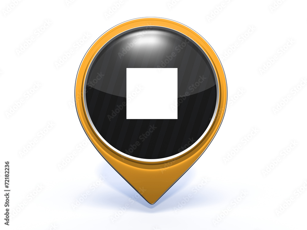 stop pointer icon on white background stop pointer icon on white background