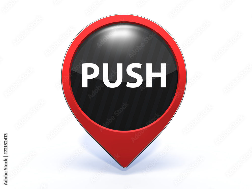 push pointer icon on white background push pointer icon on white background