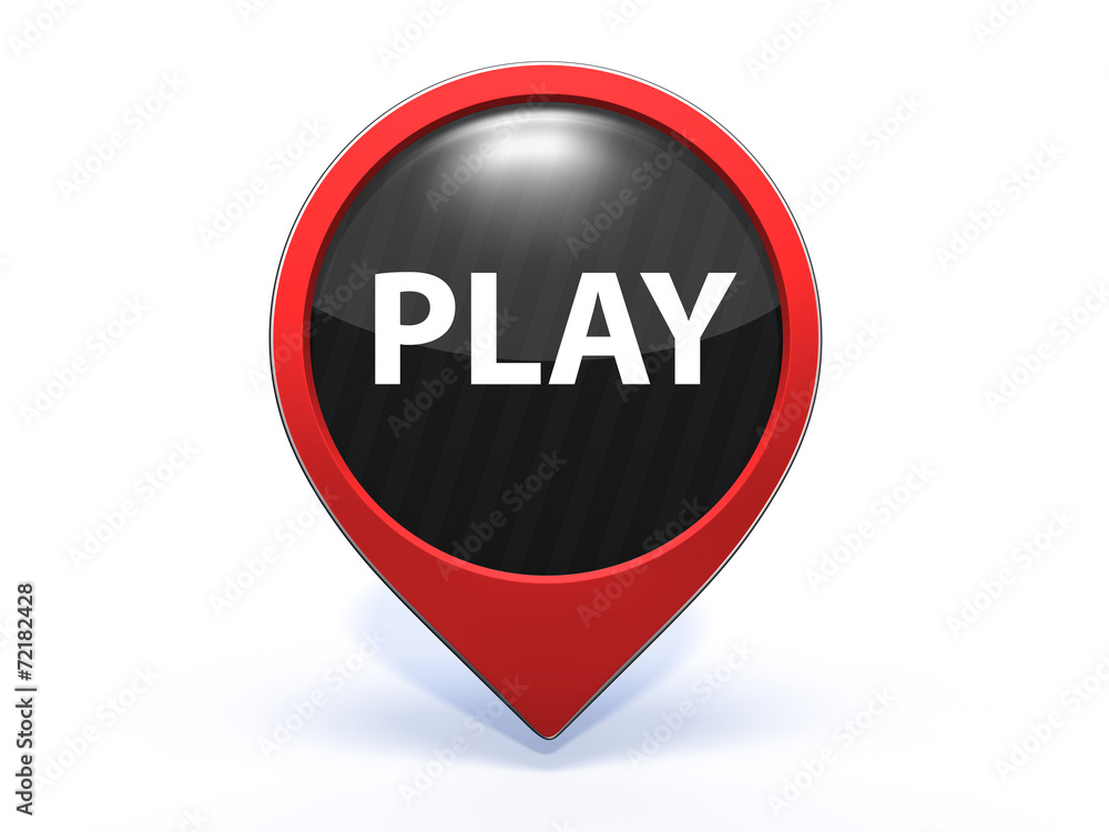 play pointer icon on white background play pointer icon on white background