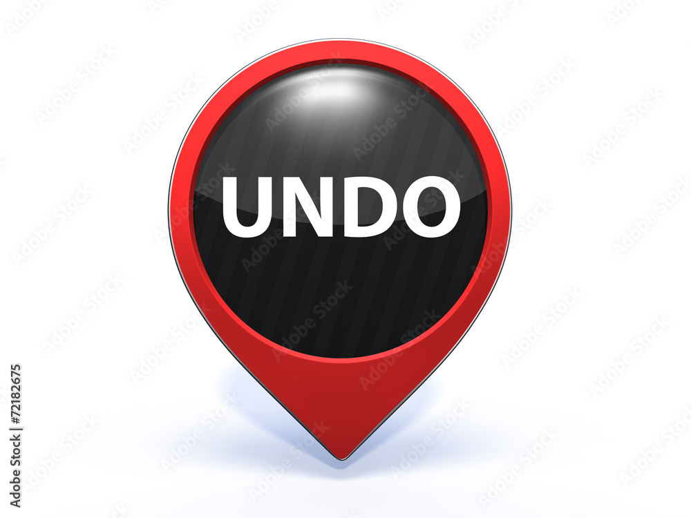 undo pointer icon on white background undo pointer icon on white background