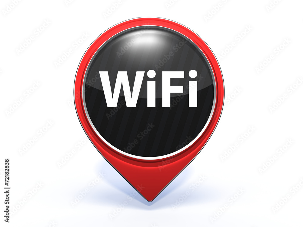 wifi pointer icon on white background wifi pointer icon on white background