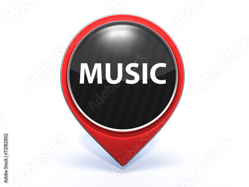 Free Download music pointer icon on white background - GFXLoad