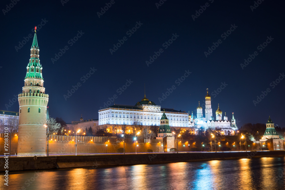 Obraz premium Night Moscow