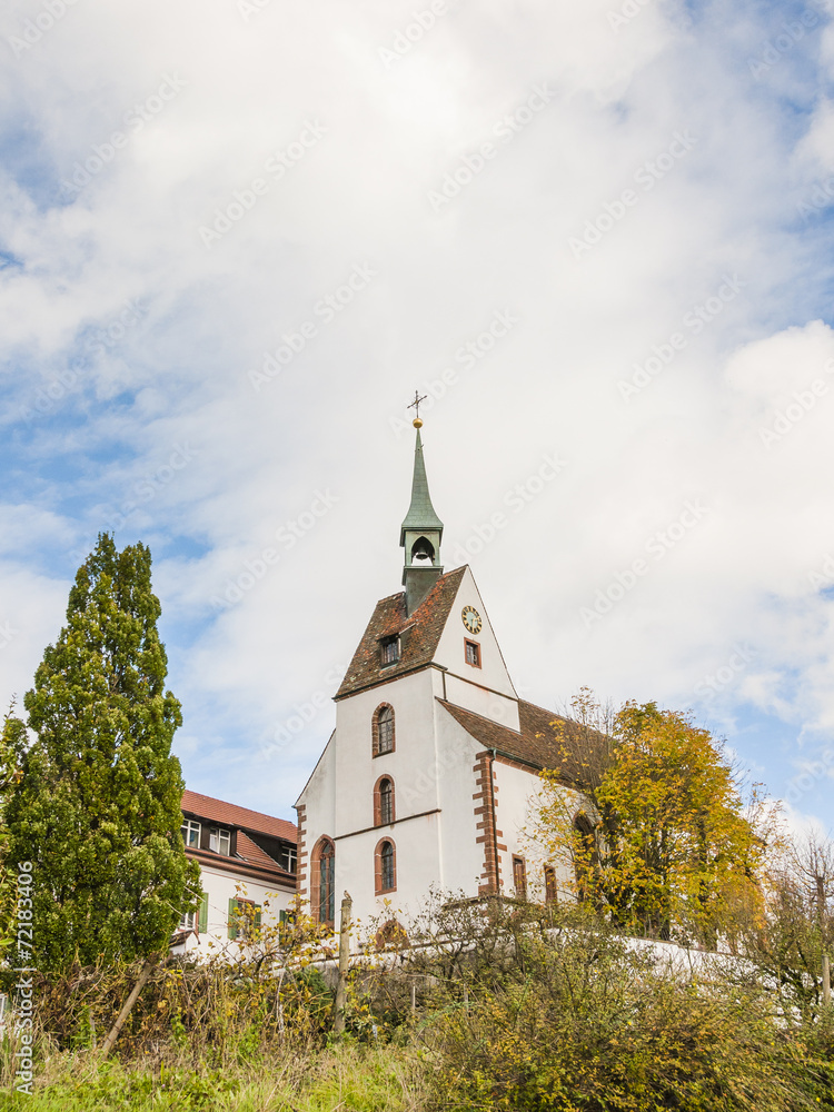 Basel, Kirche, St. Chrischona, Herbsttag, Herbst, Schweiz