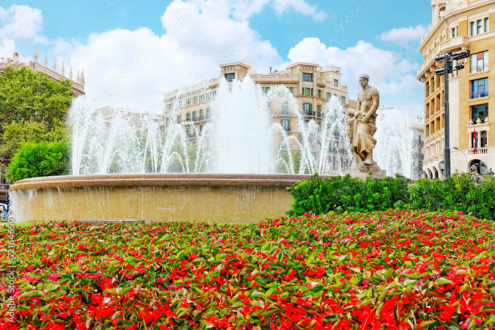 Obraz premium Placa de Catalynia(Square of Catalunia) ,Barcelona.Spain.