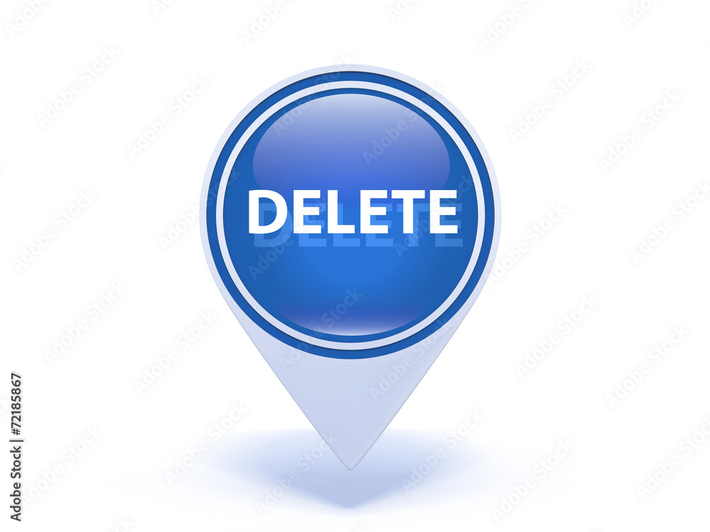 delete pointer icon on white background delete pointer icon on white background
