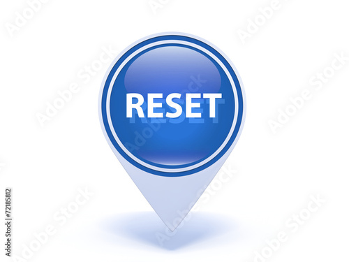 Obraz na płótnie reset pointer icon on white background