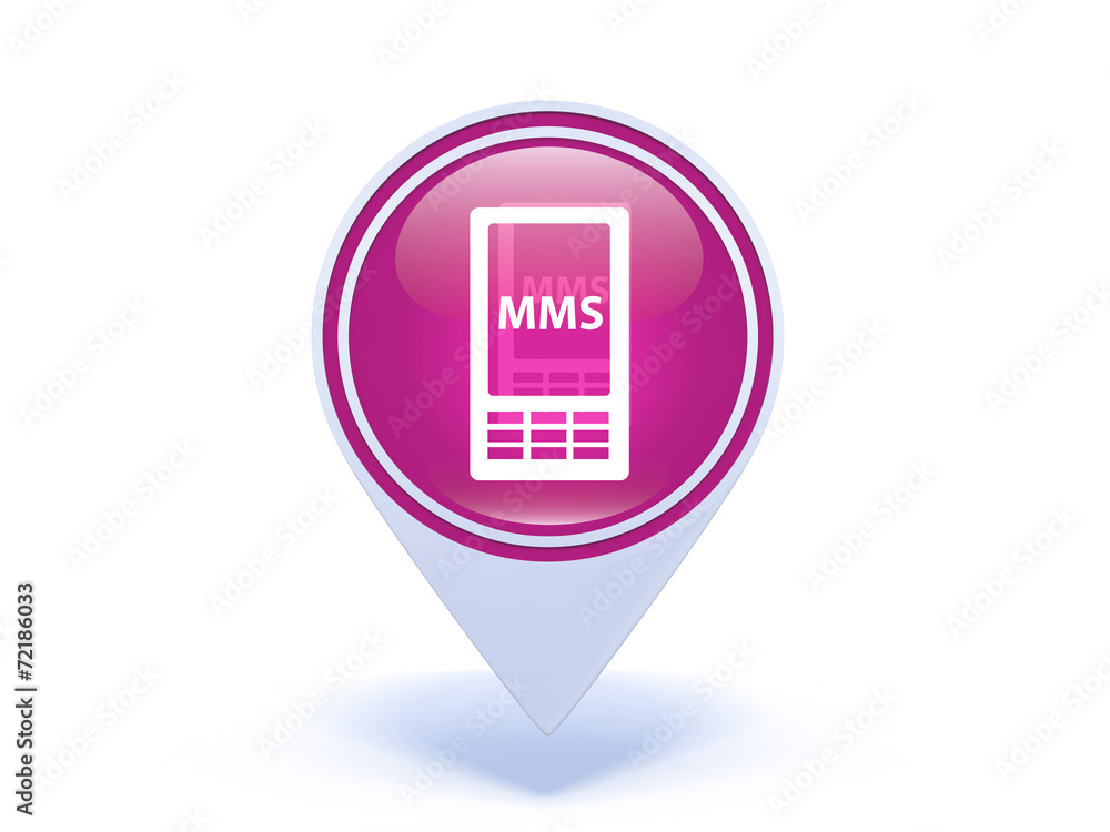 mms pointer icon on white background mms pointer icon on white background