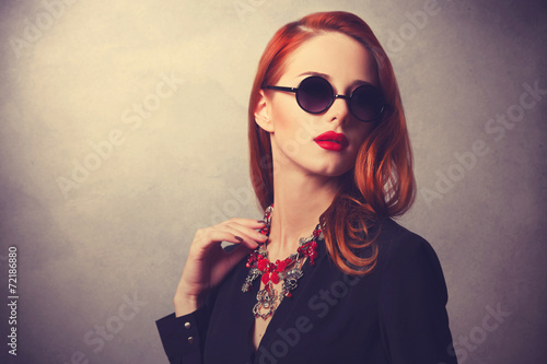 Photos Portrait of a style redhead women