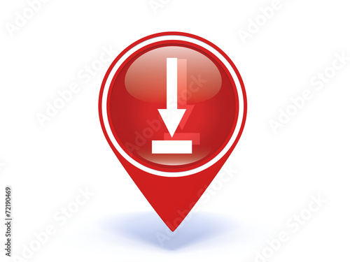 Free Download download pointer icon on white background - GFXLoad