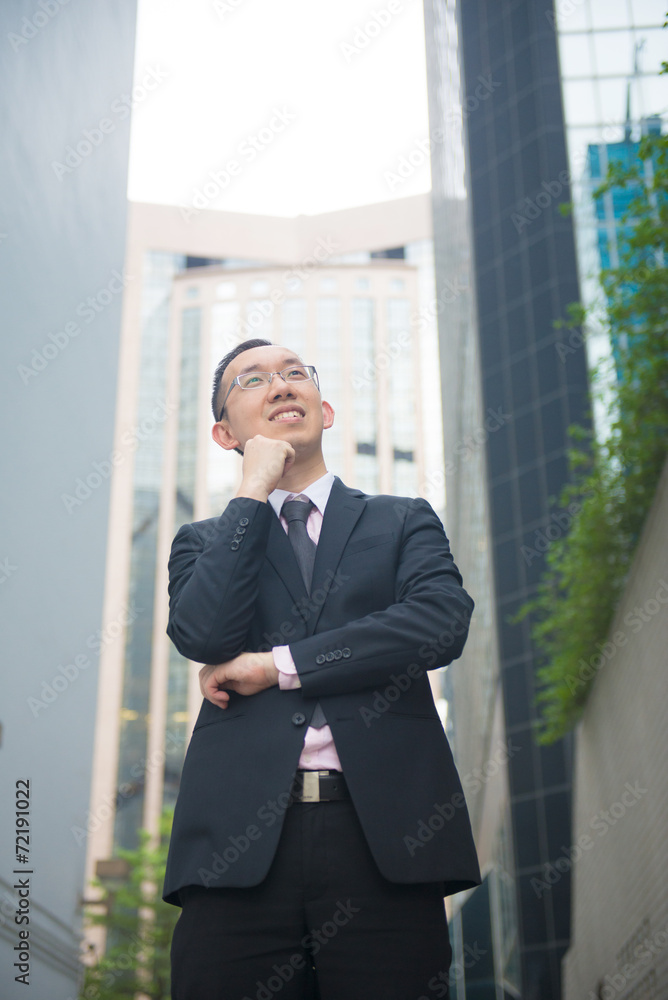 casual portrait of asian business man in hong kong,china casual portrait of asian business man in hong kong,china