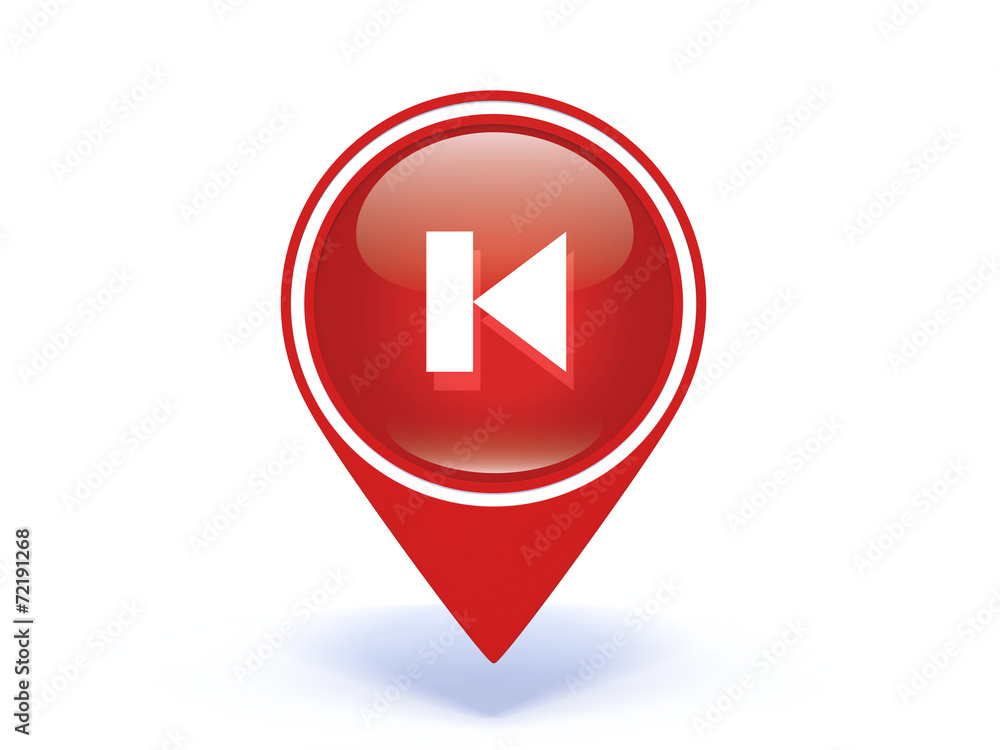 prev pointer icon on white background prev pointer icon on white background