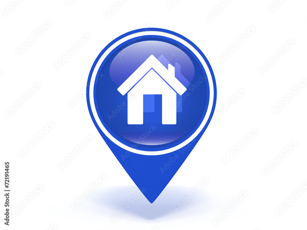 home pointer icon on white background home pointer icon on white background