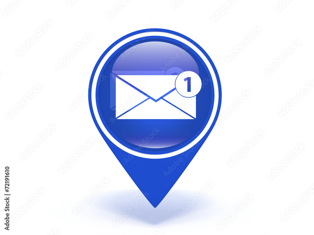 new mesage pointer icon on white background new mesage pointer icon on white background