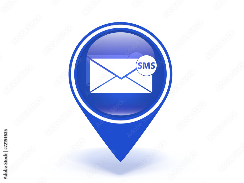 sms pointer icon on white background sms pointer icon on white background