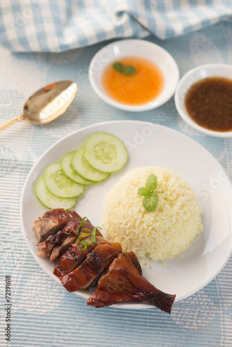 asian roast duck rice