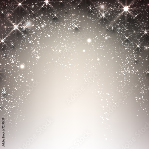 Winter starry christmas background.