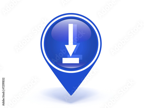 Free Download download pointer icon on white background - GFXLoad