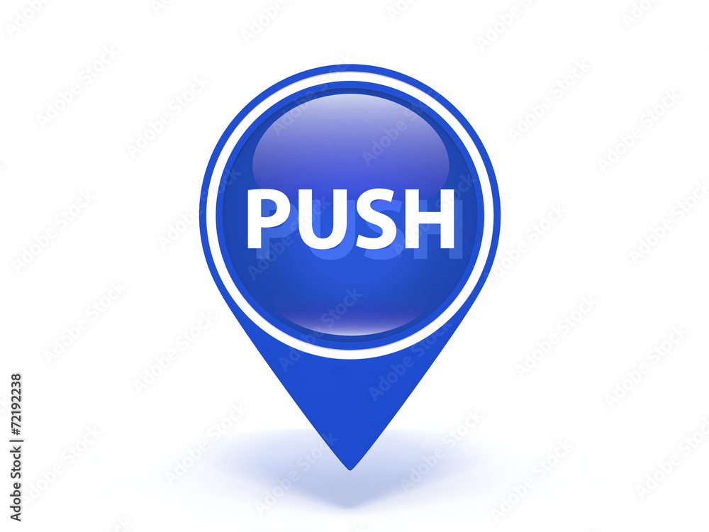 push pointer icon on white background push pointer icon on white background