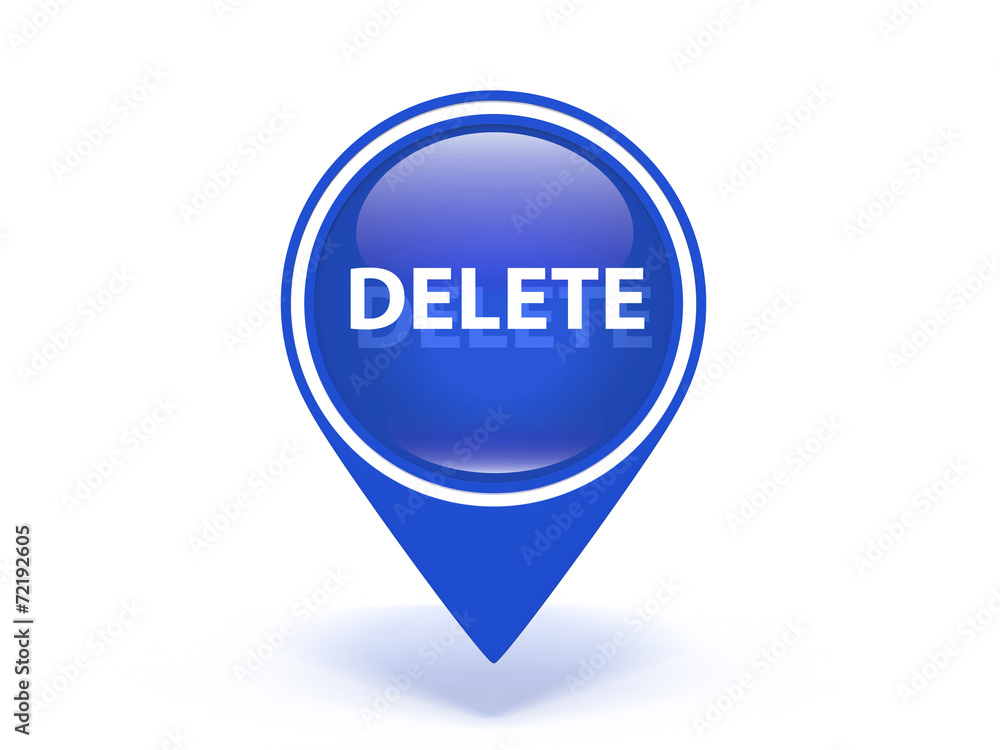 delete pointer icon on white background delete pointer icon on white background