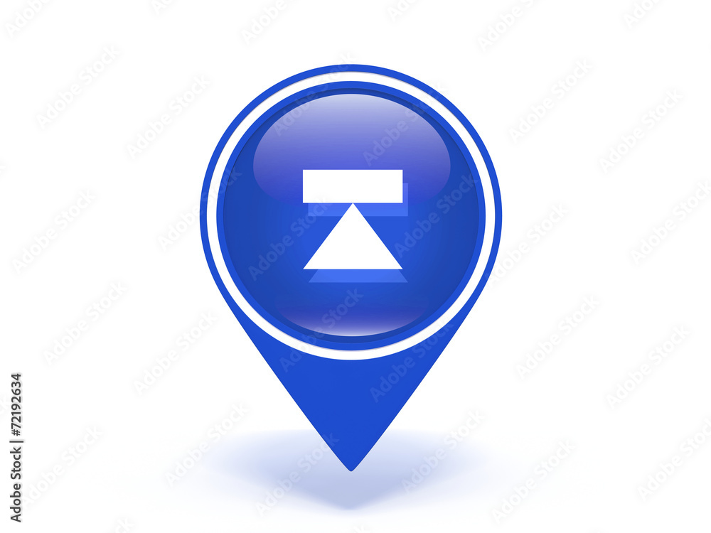 eject pointer icon on white background eject pointer icon on white background