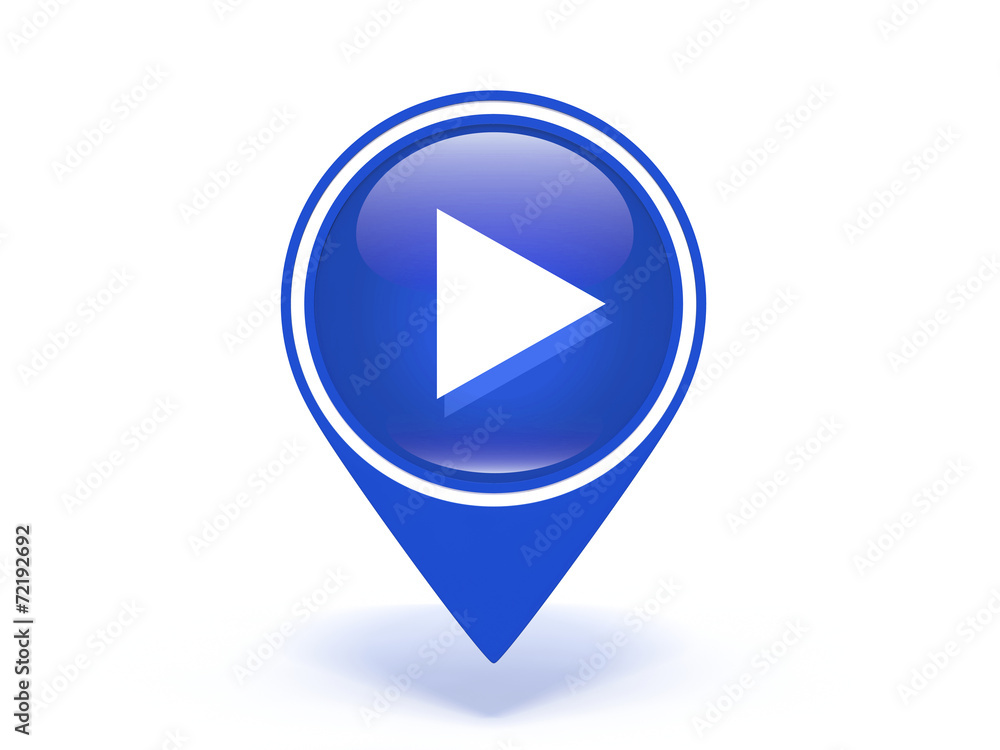 play pointer icon on white background play pointer icon on white background
