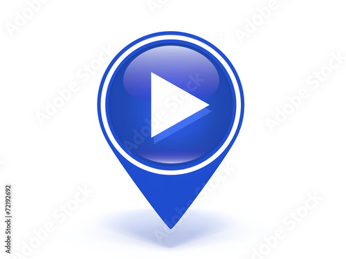 Free Download play pointer icon on white background - GFXLoad