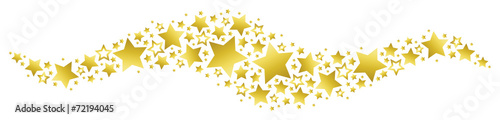 Banner with Golden Stars
