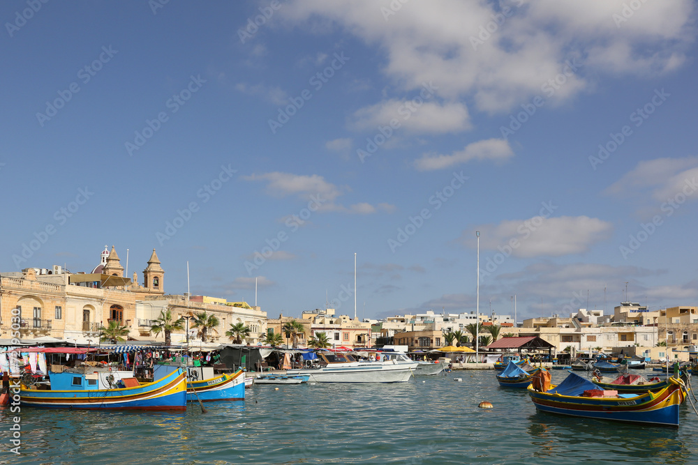 Hafen von Marsaxlokk auf der Insel Malta