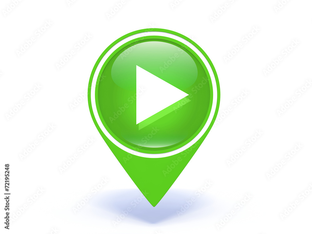 play pointer icon on white background play pointer icon on white background