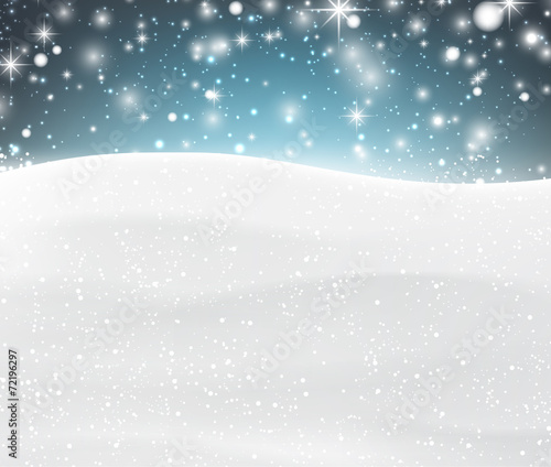 Christmas snowy background. © Vjom