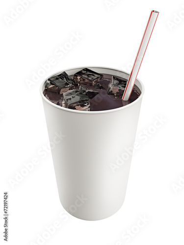 paper cup with cola
