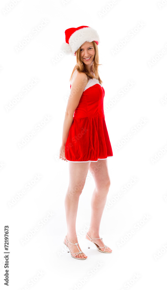 model isolated on plain background back turning around model isolated on plain background back turning around